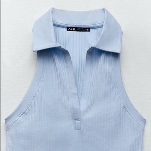 Zara Ribbed Crop Top NWOT